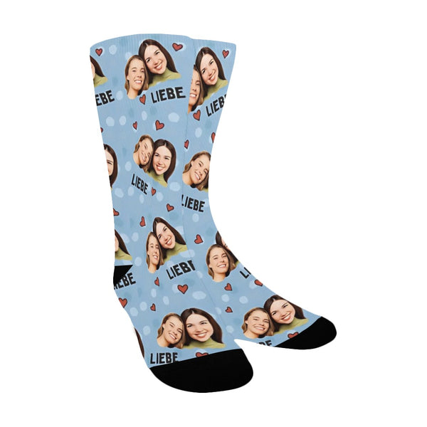 Personalisierte Socken mit Foto "Beste Freundinnen" - Lustiges Geschenk für die beste Freundin, BFF & Schwester
