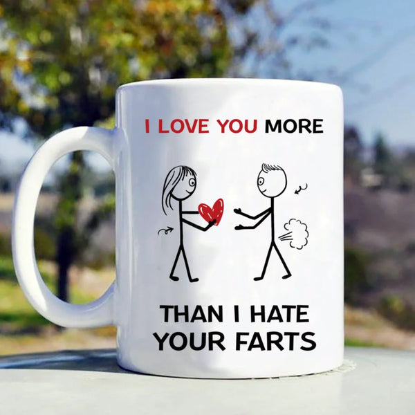 💖 Love You More – Custom Mugs for Valentine’s Day & Anniversary Gifts 🎁
